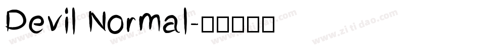 Devil Normal字体转换
